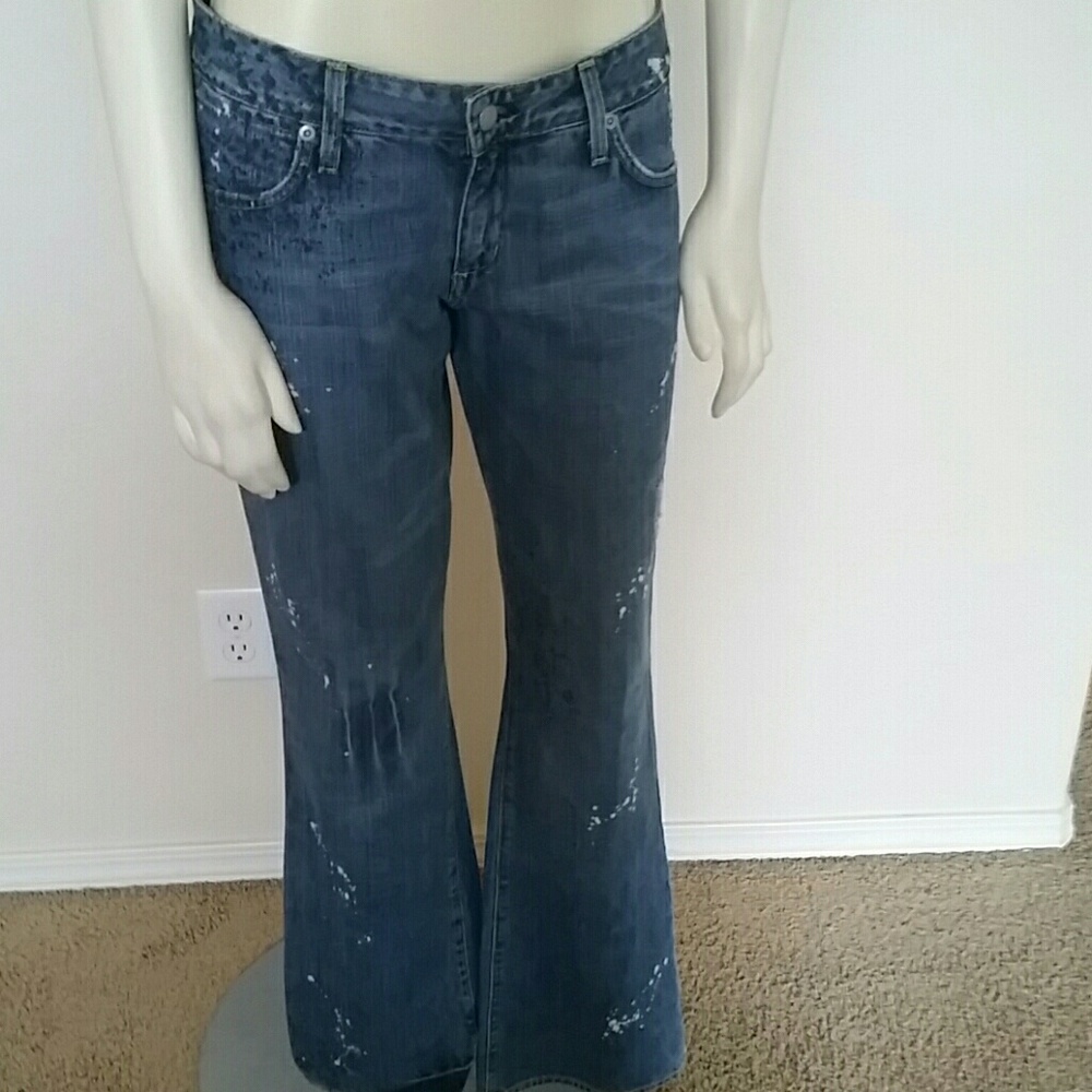 Paper denim and cloth denim jeans